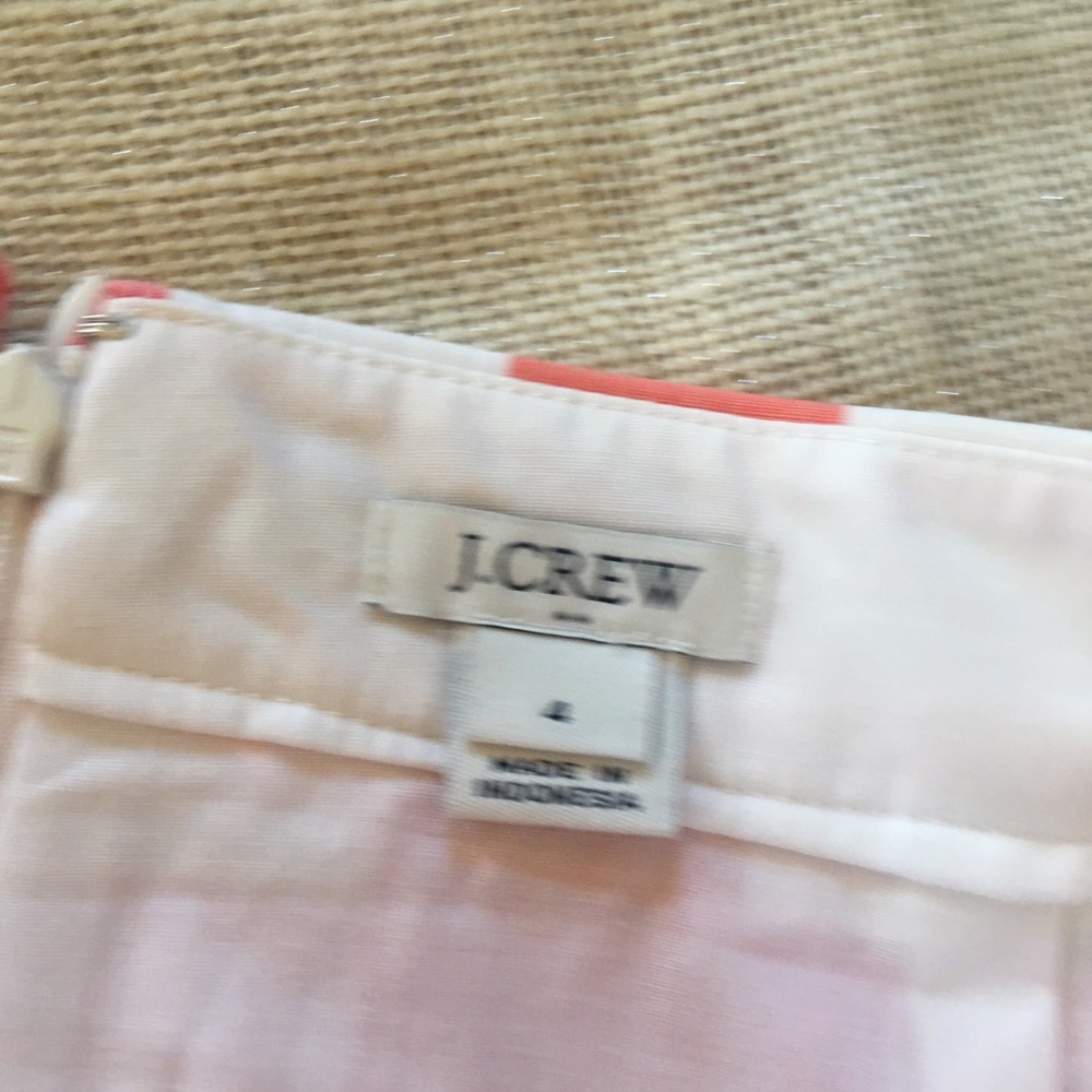 Jcrew Pink Plaid Skirt - Picture 3 of 4